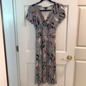 Talbots XS Wrap Dress with Tie Belt-NWT